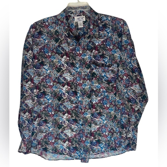 Chaimare silk long sleeve shirt size large GUC - Picture 1 of 7